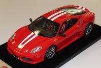 LookSmart Models 2007 Ferrari Ferrari F430 Scuderia - RED / WHITE - Rosso Corsa