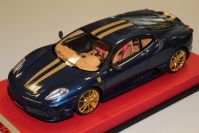 Looksmart 2007 Ferrari Ferrari F430 Scuderia - BLUE TDF / GOLD - Blue Tour de France