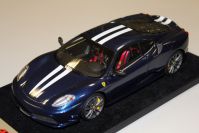 LookSmart Models 2007 Ferrari Ferrari F430 Scuderia - BLUE TDF / WHITE - Blue Tour de France