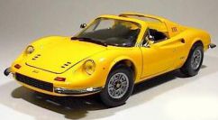 Mattel / Hot Wheels 1972 Ferrari Ferrari 246 GTS Dino - YELLOW - Yellow