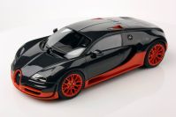 MR Collection 2010 Bugatti Bugatti Veyron Super Sport - CARBONIUM / TANGERINE Black Carbonium