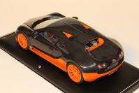 MR Collection 2010 Bugatti Bugatti Veyron Super Sport - CARBONIUM / TANGERINE Black Carbonium