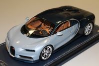 MR Collection  Bugatti Bugatti Chiron - TURQUOISE CARBON / LIQUID SILVER - Blue / Silver