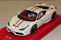 MR Collection 2013 Ferrari Ferrari 458 Speciale - FUJI WHITE / ITALIAN FLAG - Fuji White