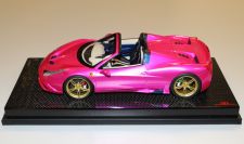 MR Collection  Ferrari Ferrari 458 Speciale A - PINK FLASH / GOLD - ONE OFF Pink Flash