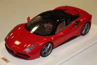 MR Collection 2015 Ferrari Ferrari 488 Spider HARD TOP - ROSSO CORSA METALLIC- Red Metallic