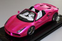 MR Collection  Ferrari Ferrari 488 Spider - PINK FLASH / LUXURY - #01/10 Pink Flash