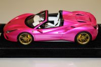 MR Collection  Ferrari Ferrari 488 Spider - PINK FLASH / GOLD - #05/05 Pink Flash