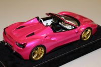 MR Collection  Ferrari Ferrari 488 Spider - PINK FLASH / GOLD - #05/05 Pink Flash