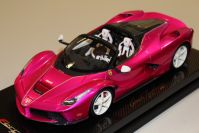 MR Collection  Ferrari LaFerrari Aperta - PINK FLASH / WHITE - ONE OFF - Pink Flash