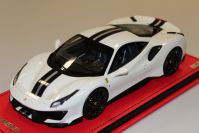 MR Collection  Ferrari Ferrari 488 Pista - BIANCO AVUS - White Avus