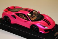 MR Collection  Ferrari Ferrari 488 Pista - PINK FLASH / BLACK - Red Matt