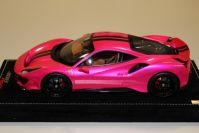 MR Collection  Ferrari Ferrari 488 Pista - PINK FLASH / BLACK - Red Matt