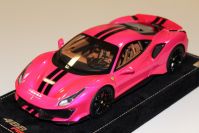 MR Collection  Ferrari Ferrari 488 Pista - PINK FLASH / BLACK - Red Matt