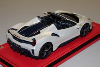 MR Collection  Ferrari Ferrari 488 Pista Spider - PEBBLE BEACH - White