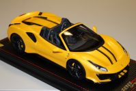 MR Collection  Ferrari Ferrari 488 Pista Spider - GIALLO TRISTRATO - Yellow Tristrato