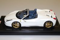 MR Collection 2011 Ferrari Ferrari 458 Italia Spider - PEARL WHITE #01 LUXURY- Pearl White