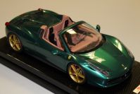 MR Collection 2011 Ferrari Ferrari 458 Italia Spider - VERDE PINO - CARBON SIGNATURE Green Pino