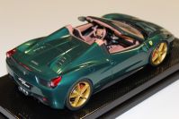 MR Collection 2011 Ferrari Ferrari 458 Italia Spider - VERDE PINO - CARBON SIGNATURE Green Pino