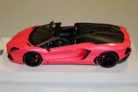 MR Collection 2015 Lamborghini Lamborghini Aventador LP700-4 PIRELLI Roadster - PINK MET GL Red Matt