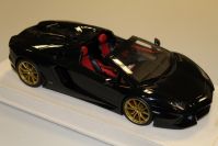 MR Collection  Lamborghini Lamborghini Aventador LP700-4 Roadster - BLACK GLOSS - Black