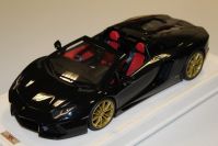 MR Collection  Lamborghini Lamborghini Aventador LP700-4 Roadster - BLACK GLOSS - Black