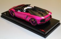 MR Collection  Lamborghini Lamborghini Aventador LP700-4 PIRELLI Roadster - PINK FLASH Pink Flash