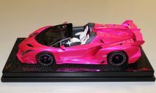 MR Collection  Lamborghini Lamborghini Veneno Roadster - PINK FLASH/RED - #01/04 Pink Flash