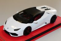 MR Collection 2016 Lamborghini Lamborghini Huracan Soft Top - BIANCO MONOCEREUS - Red Matt