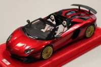 MR Collection 2015 Lamborghini Lamborghini Aventador LP750-4 Roadster SV - PEARL RED MET - Red Metallic