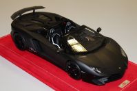 MR Collection 2015 Lamborghini Lamborghini Aventador LP750-4 Roadster SV - MATT BLACK - Black Matt