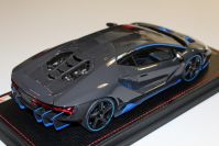 MR Collection  Lamborghini Lamborghini Centenario - CARBON GLOSS / BLUE - Red Matt