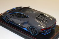 MR Collection  Lamborghini Lamborghini Centenario - CARBON GLOSS / BLUE - Red Matt