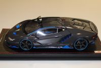 MR Collection  Lamborghini Lamborghini Centenario - CARBON GLOSS / BLUE - Red Matt