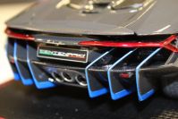 MR Collection  Lamborghini Lamborghini Centenario - CARBON GLOSS / BLUE - Red Matt