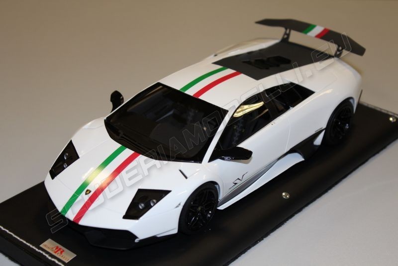 MR Collection Lamborghini Murciélago 670-4 SV - WHITE / ITALIA