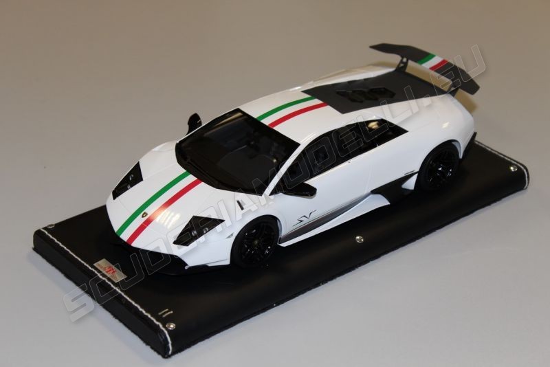 MR Collection Lamborghini Murciélago 670-4 SV - WHITE / ITALIA