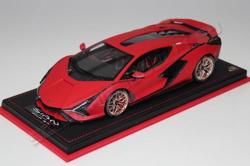 MR Collection Lamborghini # Lamborghini Sian - ROSSO MIMIR - Red Matt