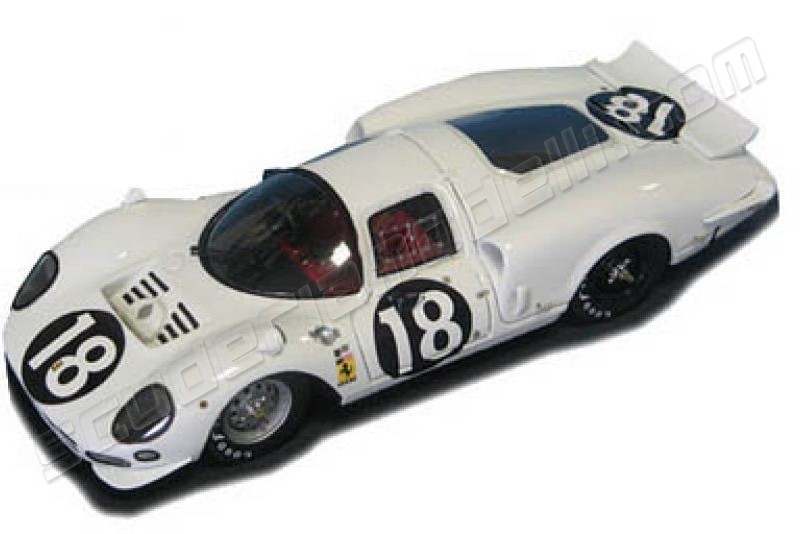 Décalcomanie Ferrari 365 P2 Drogo - Le Mans 1967 - Pour Maquettes 1:18, 1:24, 1:32, 1:43