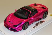 BBR Models 2014 Ferrari Ferrari 458 Speciale A - CARBON Hard Top - PINK FLASH - #01 Pink Flash