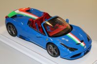 BBR Models 2014 Ferrari Ferrari 458 Speciale A Spider - BLUE ITALIA - Blue