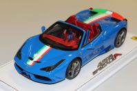 BBR Models 2014 Ferrari Ferrari 458 Speciale A Spider - BLUE ITALIA - Blue