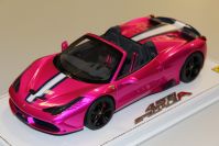 BBR Models 2014 Ferrari Ferrari 458 Speciale A Spider - PINK FLASH - Pink Flash