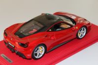 BBR Models 2015 Ferrari Ferrari 488 GTB - RED ENZO / CARBON ROOF - Red Metallic / Carbon