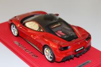 BBR Models 2015 Ferrari Ferrari 488 GTB - RED ENZO / CARBON ROOF - Red Metallic / Carbon