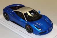 BBR Models 2015 Ferrari Ferrari 488 GTB - BLUE MET / SILVER ROOF - #01/15 Blue / Silver