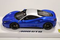 BBR Models 2015 Ferrari Ferrari 488 GTB - BLUE MET / SILVER ROOF - #01/15 Blue / Silver