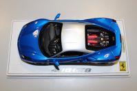 BBR Models 2015 Ferrari Ferrari 488 GTB - BLUE MET / SILVER ROOF - #01/15 Blue / Silver