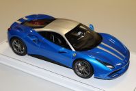 BBR Models  Ferrari Ferrari 488 GTB - BLUE MET / SILVER - Blue metallic