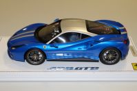 BBR Models  Ferrari Ferrari 488 GTB - BLUE MET / SILVER - Blue metallic